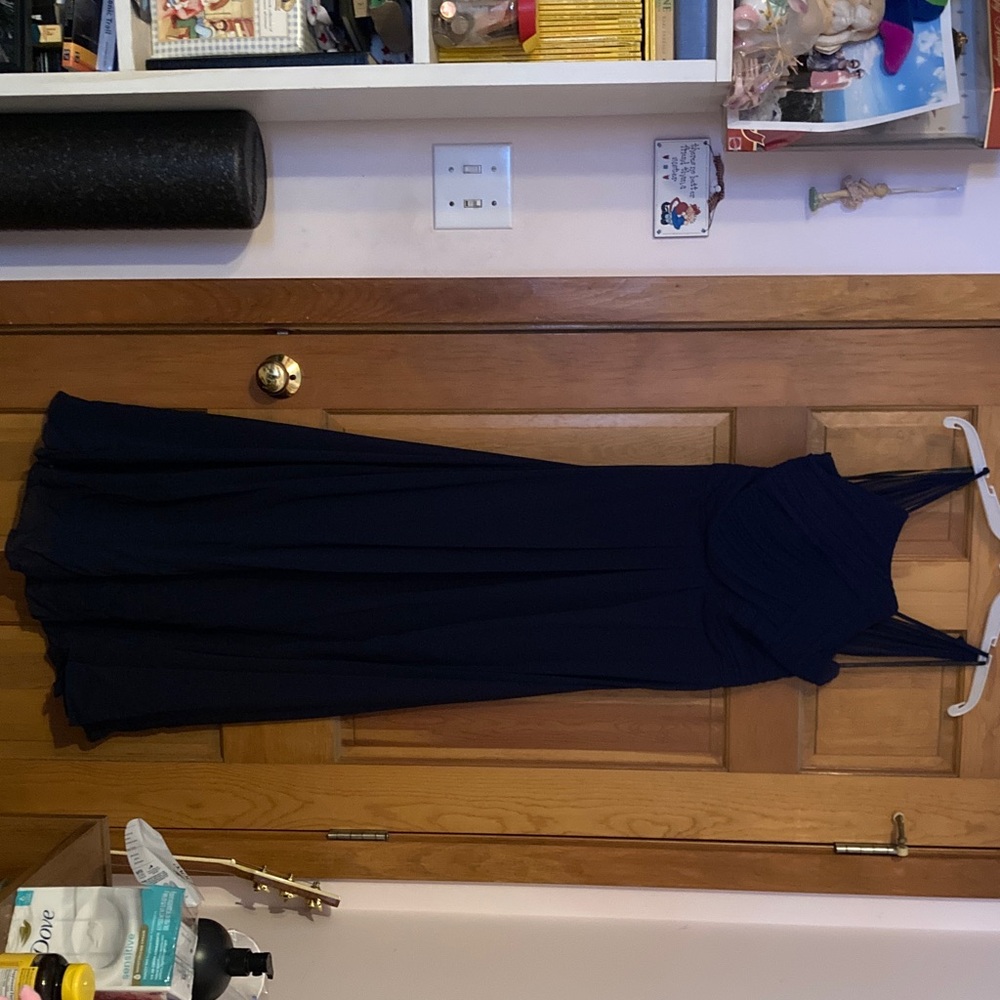 Elegant Navy Blue Women's Dress